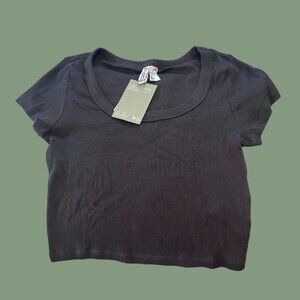 H&M Fitted Dark Grey Tee